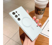 Luxury For MagSafe Magnetic Wireless Charging Case For Samsung Galaxy S24 S23 S22 S21 Ultra Fe Plus Shockproof Protective Cover