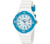 Casio Lrw-200h-2b. Reloj De Pulsera Analógico Para Mujer Color Blanco. Bisel giratorio (temporizador). 100 Metros