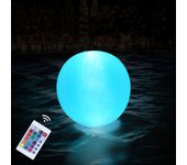 Bola de luz flotante para piscina, Bola de piscina solar para exteriores, Bola de luz para exteriores de 40 cm