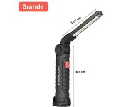 Led Work Light Magnetic Base Hook Rechargeable 360°Rotating Portable Handheld Flashlight For Working Repairing Outdoor Camping