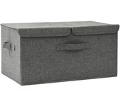 vidaXL Caja de Almacenaje Cofre Plegable Organizador de Ropa Juguetes Tela Color Crema,  Gris,  Antracita y mas
