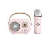 Mini Altavoz Bluetooth Karaoke Con Micrófono Inalámbrico Subwoofer Soporte de Tarjeta TF Familia KTV Al Aire Libre Componentes Audio