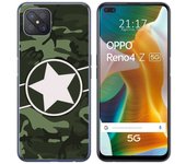Tumundosmartphone Funda Gel Tpu para Oppo Reno 4Z 5G diseño Camuflaje 01 Dibujos