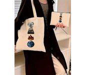 Avatar The Last Airbender Anime Appa YIP YIP Pattern Bag Set, Lightweight Large Capacity Tote Bag, Party Gift Handbag for Girls