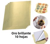 10 Sheets Transparent/Translucent Waterproof Vinyl Sticker Paper Pearlescent/Matte/Golden A4 Label Sticker for Inkjet Printer