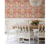 Muestra DIN A4 de Papel pintado vinílico ecológico de flores y pájaros estilo inglés - Kensington Floral 680646 de GAULAN