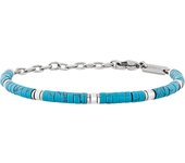 BREIL Colección CARVIN, Pulsera Hombre en Acero, NATURAL STONES, Ideas de Regalos para Hombre