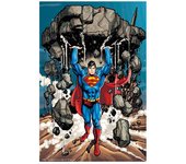 Puzzle 3d lenticular dc comics superman levantando escombros 300 piezas