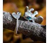 Jisensp Gothic Punk Dragon Ring Men Retro Viking Animal Adjustable Finger Rings for Women Personality Magical Cool Jewelry Gift