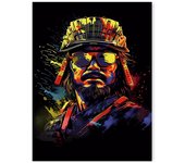 Neon Video Game Character Poster Prints Gamepad Headphones Football Basketball Canvas Printing Wall Art Decor Gaming Room Decor