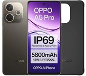 OPPO A5 Pro 4G - Smartphone Libre con IA, 8GB RAM + 256GB, Pantalla 6.67" 90Hz, Cámara 50MP, Batería 5800, Carga Rápida 45W, Versión Española, Funda incluida