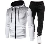 Pantalones de manga larga de otoño e invierno, chaqueta de otoño e invierno, traje con capucha de moda informal para hombre