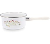 Cazo Esmalte Acero Quid Memory 18cm Multicolor Antiadherente Asas/Mango Acero Apto Vitrocerámica Eléctrico Gas