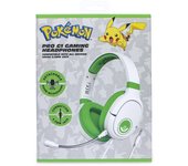 AURICULARES GAMING PRO G1 POKEMON VERDE Y BLANCO CON MICRÓFONO EXTRAIBLE Y CABLE OTL Technologies
