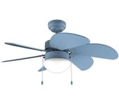 CECOTEC 08458 Ventilador de Techo 50W con Lámpara, 3 Velocidades y Modo Invierno-Verano