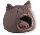 Cama para gatos GoGift kennel 40 x 40 x 34 cm marrón