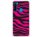 Funda compatible con Xiaomi Redmi Note 8 - Animal Print Zebra Negro Rosa