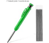 Solid Carpenter Pencil Built-in Pencil Sharpener Suitable for Woodworking Architect's Mechanical Pencil Deep Hole Marking Kit