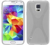 Tumundosmartphone Funda Gel Tpu Samsung Galaxy S5 Mini G800F  X Line Color Transparente