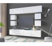 Conjunto de salón Providence B132 , Muebles ES, Aglomerado laminado, Con mesa de tv, 210 x 43cm