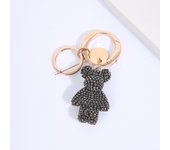 Exquisite and Pure Handmade Inlaid with Diamonds, Cute and Super Cute Bear Boutique Keychain Bag Pendant