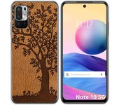 Tumundosmartphone Funda Gel Tpu para Xiaomi Redmi Note 10 5G / POCO M3 PRO 5G diseño Cuero 03 Dibujos