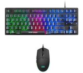 Pack Gaming Mars Gaming MCPTKLES/ Teclado + Ratón Óptico
