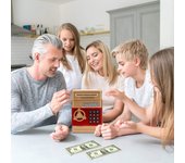Alcancía electrónica, mini cajero automático, contraseña, dinero en efectivo, caja de ahorro de monedas para niños, caja de seguridad con dibujos animados, regalo perfecto de juguete para niños y niñas