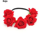 Girl Crown Floral Rose Flower Headband Hairband Wedding Hair Garland Headpiece