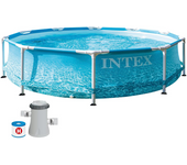 Piscina Beachside Frame con depuradora filtro D305 x 76 cm (Intex 55241)