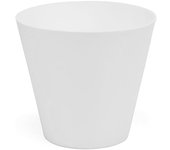 PLASTIKEN Cono de Inyección Blanco Ø22cm, Polipropileno, Tipo Maceta - 90595 Maceta Articulos y Complementos de Decoración Maceteros