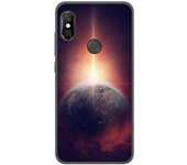 Tumundosmartphone Funda Gel Tpu para Xiaomi Redmi Note 6 Pro Diseño Tierra Dibujos