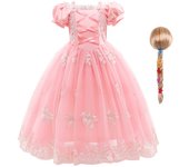 Girl Cosplay Princess Aurora Rapunzel Dress Up Kids Christmas Halloween Tulle Fancy Costume for Children Girls Birthday