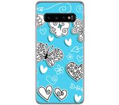 Tumundosmartphone FUNDA de GEL TPU para Samsung Galaxy S10 Plus diseño Mariposas Dibujos