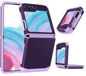 For Samsung Z Flip 6 Armor Case Luxury Heavy Duty PC TPU Elastic Strap Hinge Cover for Samsung Galaxy Z Flip 3 4 5 6 ZFlip 5 6