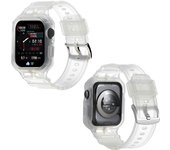 For Apple Watch Series 10 46mm 42mm Sport Protective Replacement Wristband iWatch Series 10 Retrofits Strap Strap Case One-piece
