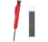 Solid Carpenter Pencil Set Woodworking Tools Mechanical Pencil 5 Colors Refill Construction Job Tools Carpentry Marking Scriber
