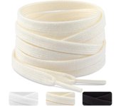 2 pares Cordones de Zapatos Planos, Cordones 8 mm de anchos para zapatillas deporte, sneakers, cordones de reemplazo resistentes