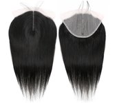 Transparent Human Hair Lace Frontal Closure Pre Plucked Brazilian Remy Hair 13x6x1 Inch T Middle Part Lace Frontal Closure Only