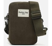 Misako Leonci bolso bandolera mini para móvil con tejido de pana Bolsos Mini