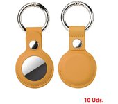 For Apple Airtags Keychain Case Cover Waterproof Key Chain Ring PU Anti-lost Luggage tag Accessories Key For Airtag Bumper Shell
