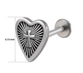1PC Punk Gothic Labret Surgical Steel Ear Lip Studs Tragus Helix Cartilage Lobe Earrings Women Man Body Piercing Jewelry