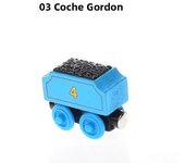 Magnetic Wood Train Toys Wooden Train Accessories Anime James Locomotive Model Car Toy for All Brands Tracks Kid Christmas Gifts