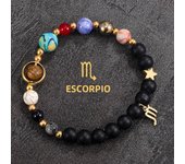 Universe Galaxy Eight Planets 12 Constellation Bracelets for Women Natural Stone Solar System Bracelets Libra Virgo Leo Jewelry