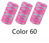 3Pcs X100g Hand Braided Yarn Diy Hook Bag Cushion Yarn for Knitting Crochet Yarn 1.5mm Cord Thin Thread