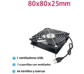 120x120x25mm 80x80x25mm 5V USB Power Cooling Case Fan For Receiver DVR Xbox TV Box Router