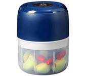 250ml Mini Garlic Vegetable Grinder Chopper Mincer Press 3-blades Household KitchenTools Pepper Auxiliary Food Processor Machine