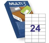 Etiquetas Adhesivas Apli Multi3 10518/ 70 x 37mm/ 500 Hojas