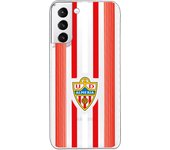 Funda original compatible con Samsung Galaxy S21 Plus - S30 Plus - UD Almería rayas rojas y blancas clear