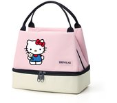 Hello Kitty Insulated Lunch Bag, Portable Lunch Box Storage Bag, Foldable Insulated Cooler Handbag For Office School Picnic